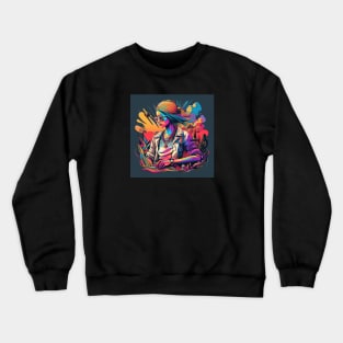 Blazeburner Futurism Character Art Crewneck Sweatshirt